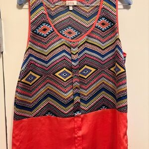 Pixley Multicolor Chevron Tank Top